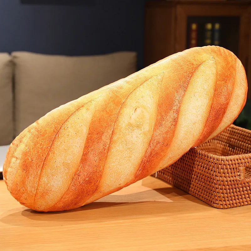 Realistisch Stokbrood Pluche Kussen - Baguette Knuffel Kussen