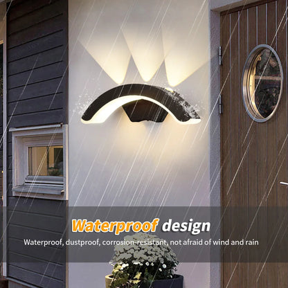 Moderne Gebogen LED Buitenwandlamp