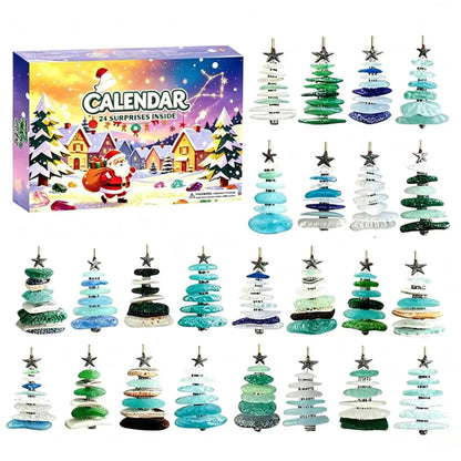 Zeeglas Kerstboom Adventskalender