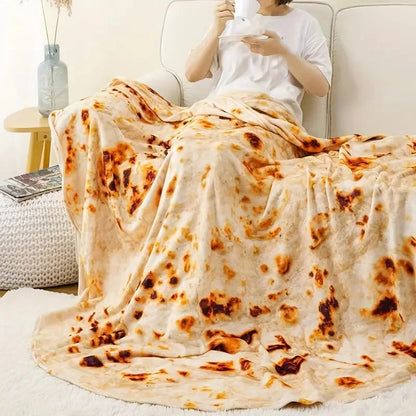 Realistische Burrito Tortilla Ronde Deken