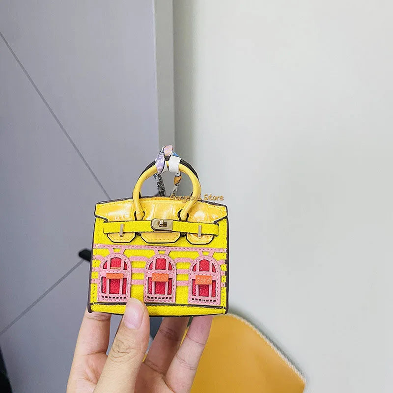 Birkin Geïnspireerde Mini Handtas - Platina Tas Charme
