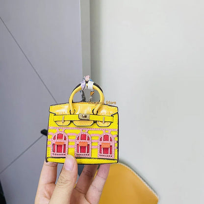 Birkin Geïnspireerde Mini Handtas - Platina Tas Charme