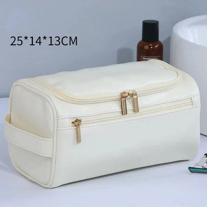 Hangende Toilettas voor Heren & Dames - Luxe PU-Lederen Dopp Kit
