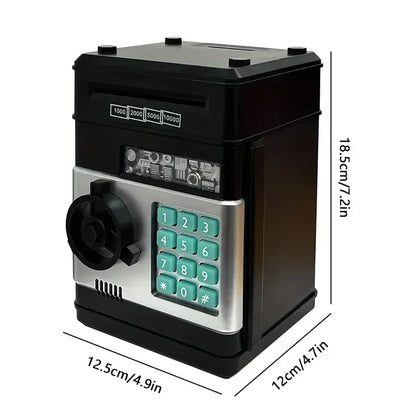Elektronische Spaarpot Mini Kluis met Wachtwoordslot - Cash Munt Spaarbox voor Kinderen, Leuk Financieel Cadeau