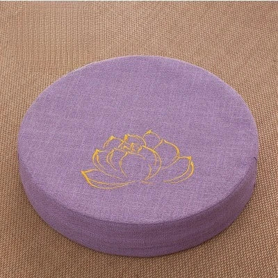 40x6cm Yoga Meditatie Linnen Kussen Stevig Lotus Textuur Meditatie Kussen Rugsteun Kussen Tatami Mat Afneembaar Wasbaar