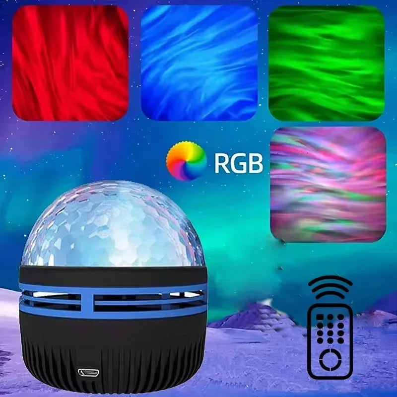 RGB LED Galaxy Projectielamp | 2-in-1 USB Sterrenprojector