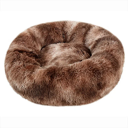 Kalmerende Pluche Hondenmand - Ronde Donut Dierenmand