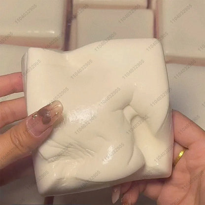Roze Dubbelzijdige Rijstcake Squishy - Slow Rebound Anti-Stress