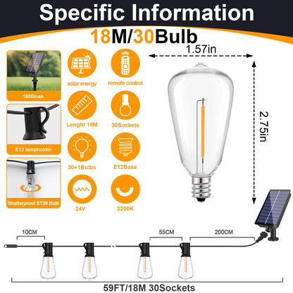 Premium Solar Prikkabel LED Buitenverlichting