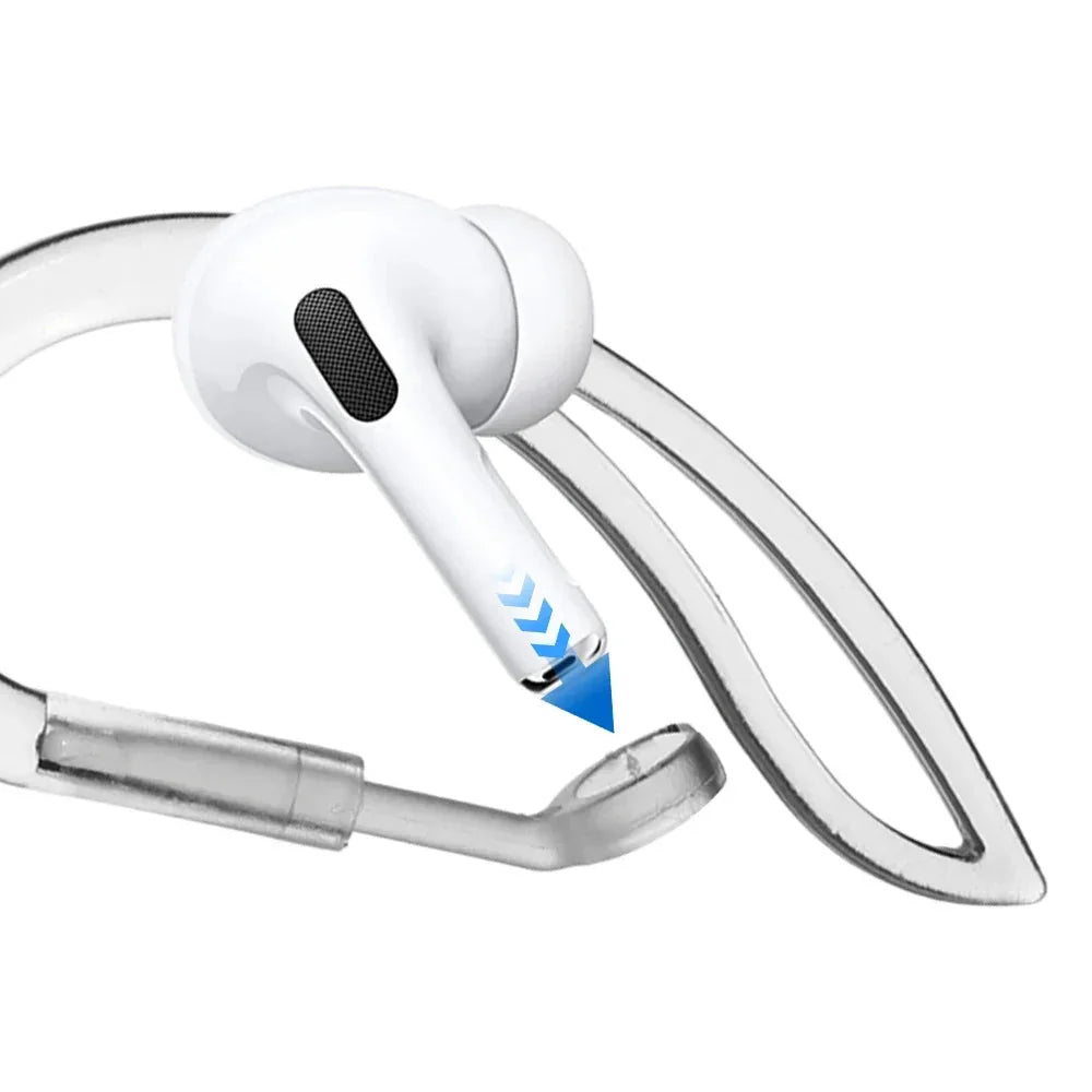 Transparante Siliconen Oorhaakjes voor Airpods Verstelbare Antislip Sportaccessoires