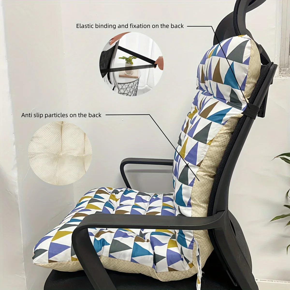 Ergonomisch Stoelkussen met Rugleuningsondersteuning