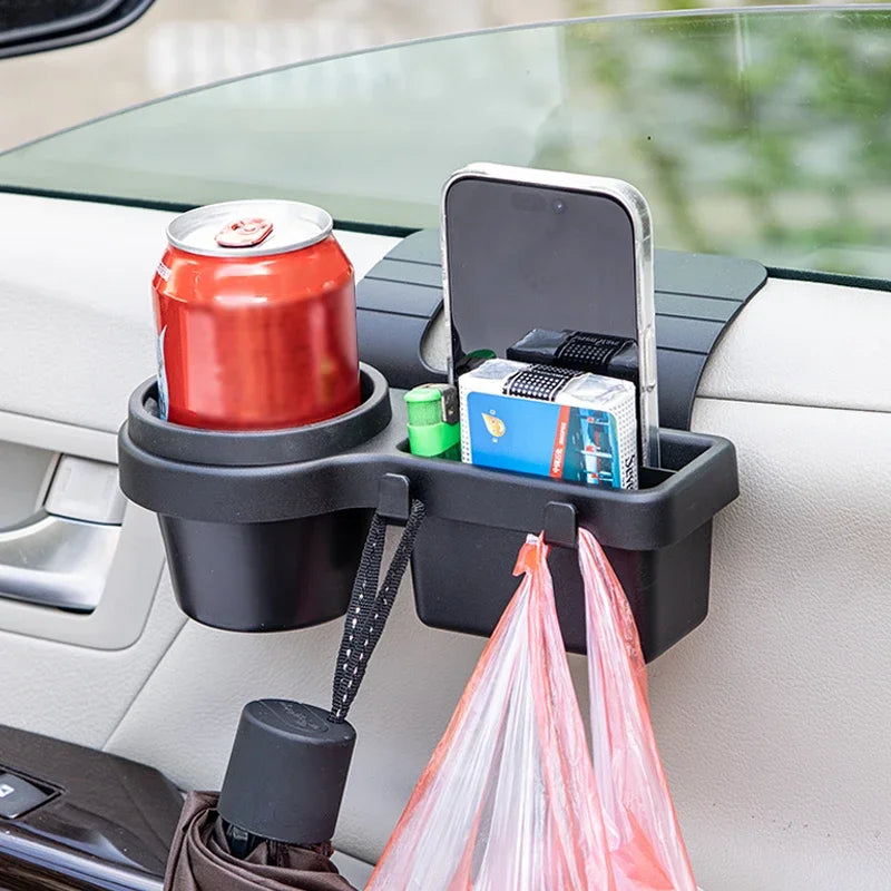 4-in-1 Autodeur Bekerhouder & Telefoonhouder Organizer