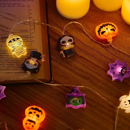 Halloween LED Verlichting Slinger - Batterij Warm Wit Lichtjes snoer