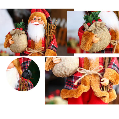 Pluche Staande Kerstman Pop