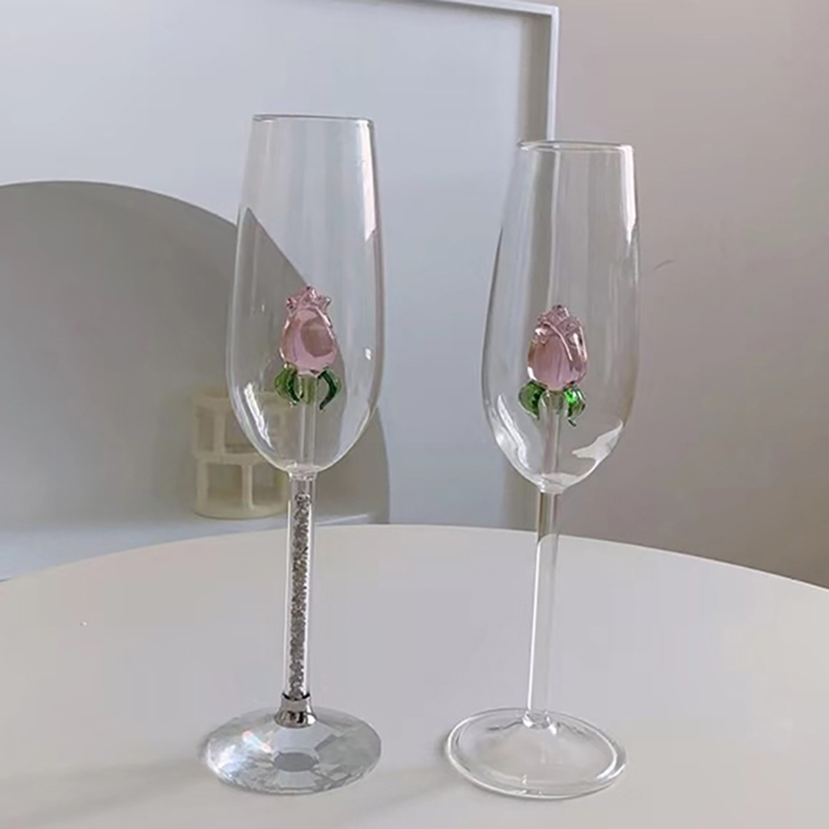 LuxeFleur Glas Set (2 stuks)