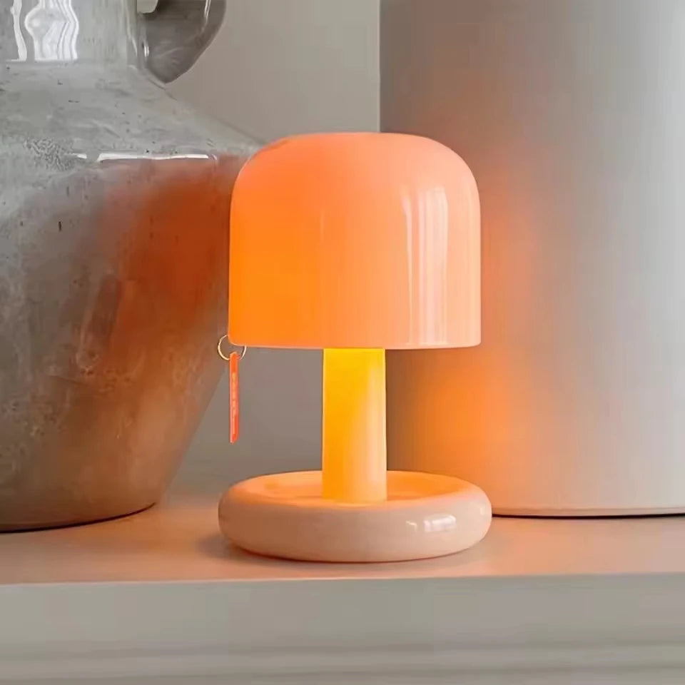 Mini Sunset Paddestoel LED Nachtlamp | USB Oplaadbare Tafellamp