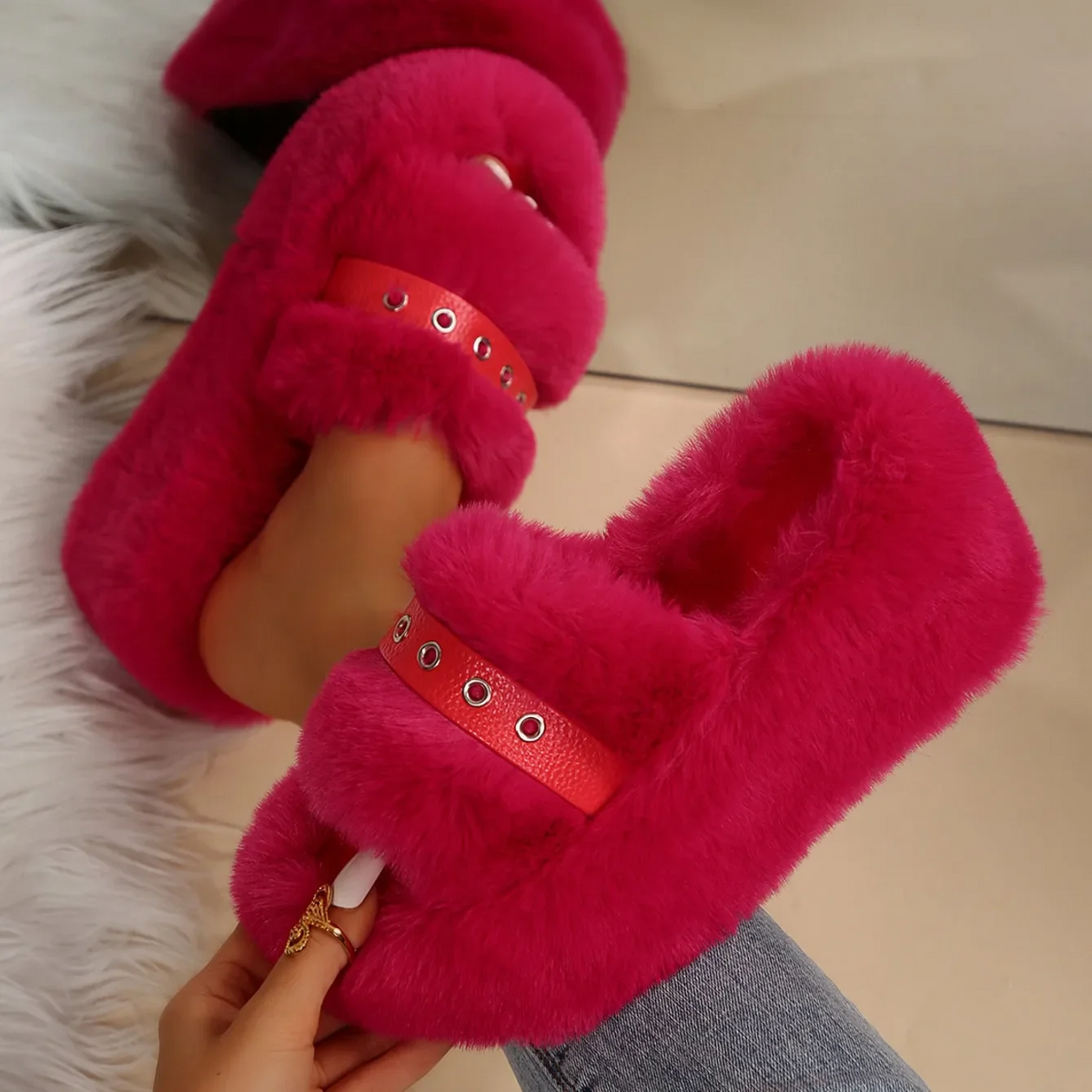 Chique Sleehakpantoffels