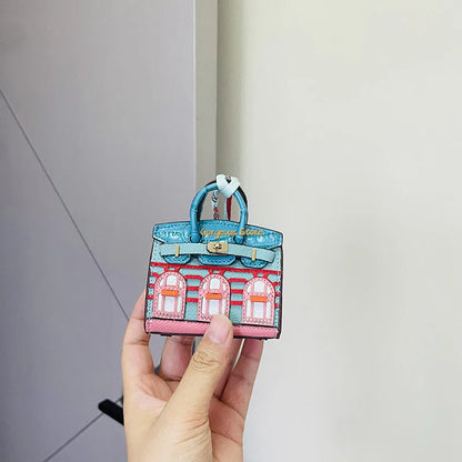 Birkin Geïnspireerde Mini Handtas - Platina Tas Charme