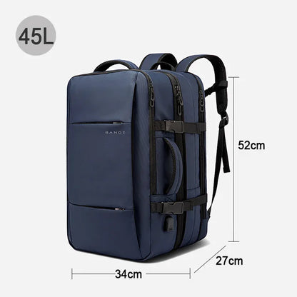 Uitbreidbare Laptoptas - Waterdichte Reistas met USB