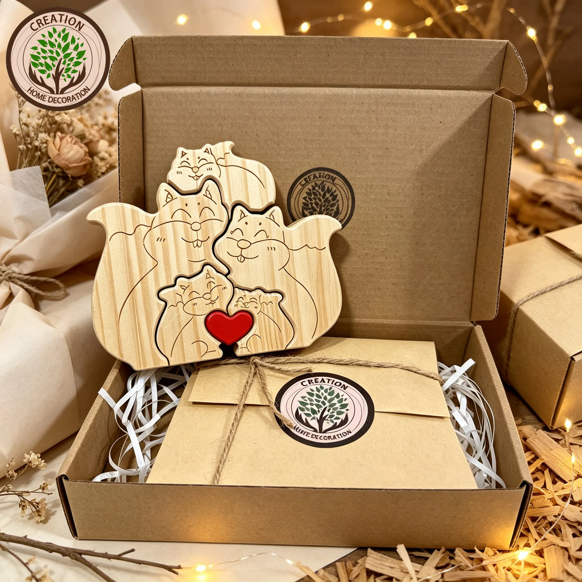 Wood Squirrel Family Puzzel