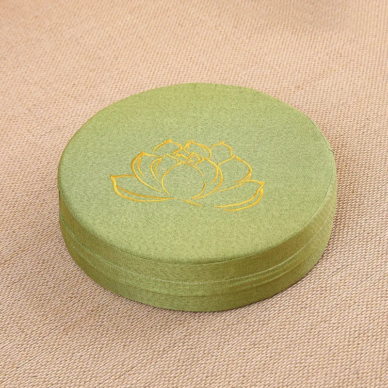 40x6cm Yoga Meditatie Linnen Kussen Stevig Lotus Textuur Meditatie Kussen Rugsteun Kussen Tatami Mat Afneembaar Wasbaar