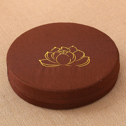 40x6cm Yoga Meditatie Linnen Kussen Stevig Lotus Textuur Meditatie Kussen Rugsteun Kussen Tatami Mat Afneembaar Wasbaar