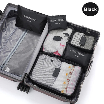 6-Delige Reistas Organizer Set - Koffer Inpakblokken