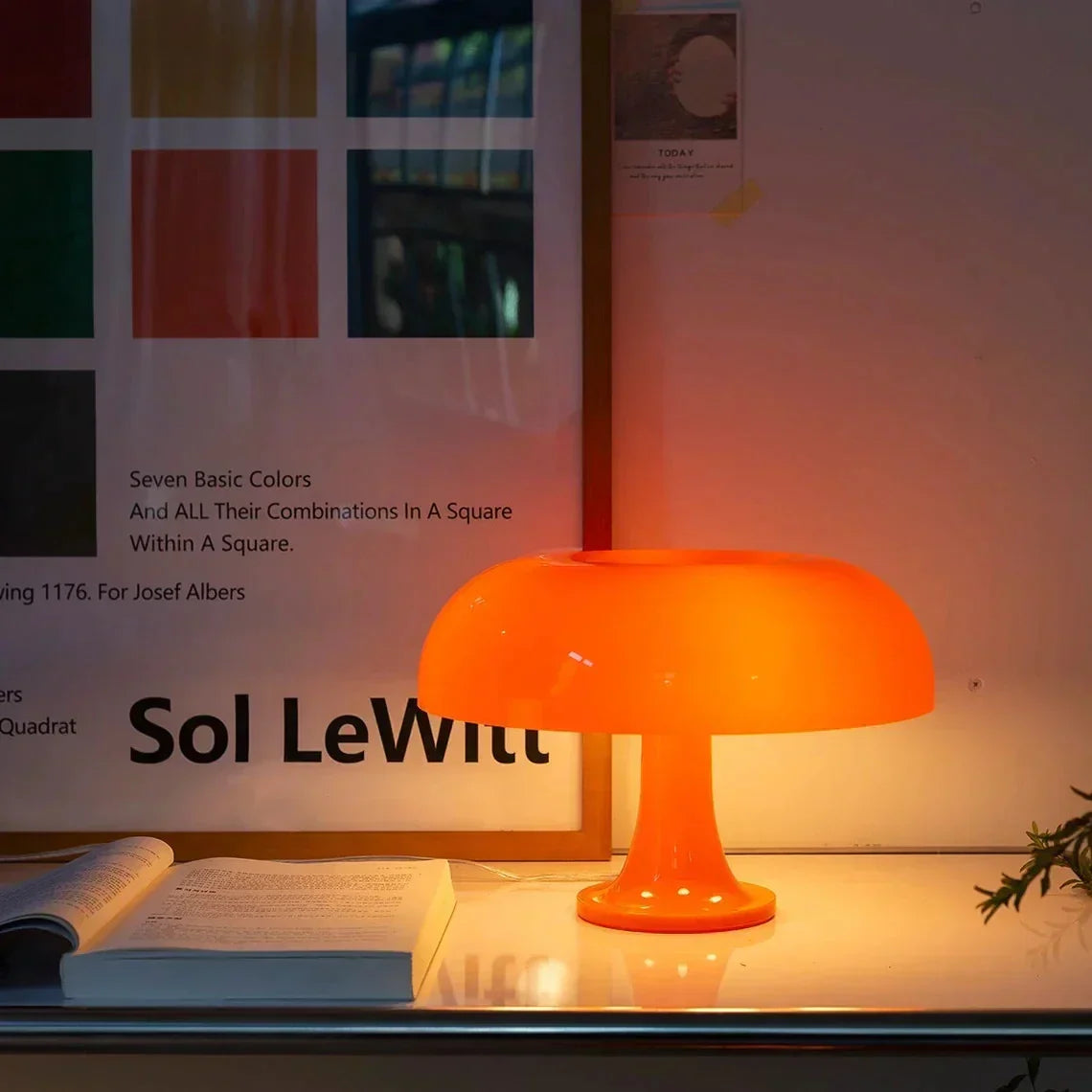 Scandinavische stijl paddenstoel tafellamp