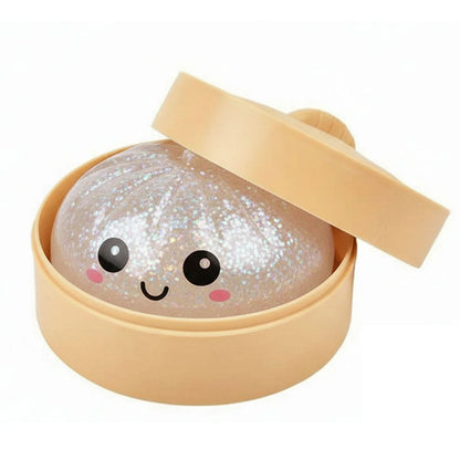Glitter Bun Fidget Toy Kawaii Dumpling Squeeze Dough Ball Desk Toy Viral Fall 2026 Gift Stress Relief