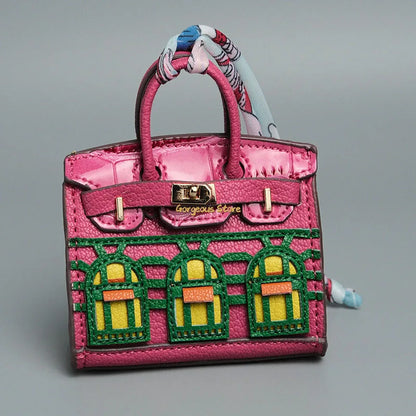 Birkin Geïnspireerde Mini Handtas - Platina Tas Charme