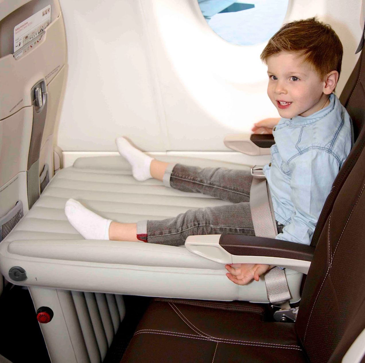KidComfort Opblaasbaar Vliegtuigbed - Comfortabel en Praktisch voor Kinderen