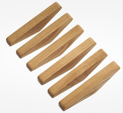 Naturéa – Set van 2 Handgemaakte Houten Wandhaken met Boho-Charme