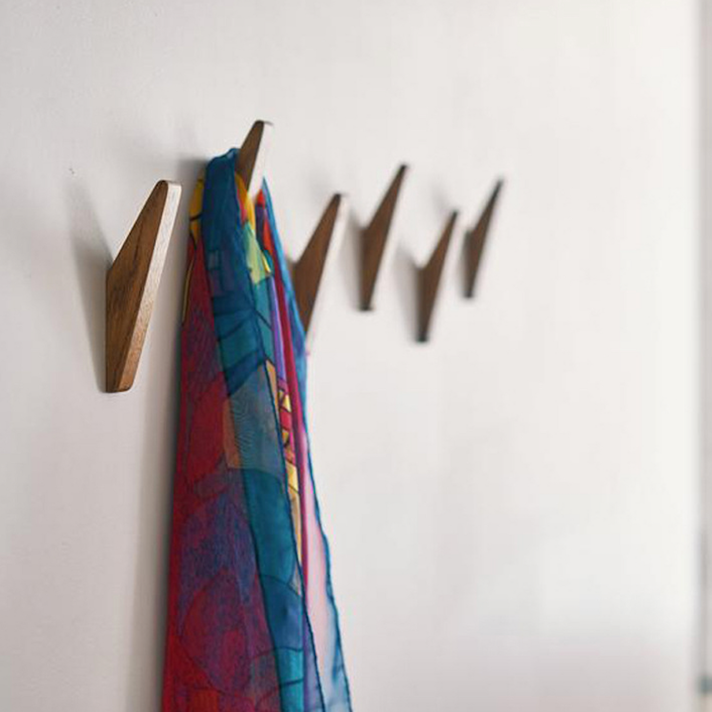 Naturéa – Set van 2 Handgemaakte Houten Wandhaken met Boho-Charme