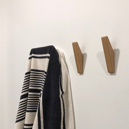 Naturéa – Set van 2 Handgemaakte Houten Wandhaken met Boho-Charme