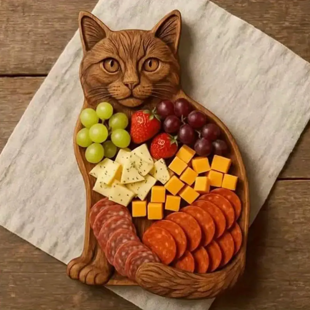 WhiskerBoard™ – Katvormige Charcuterie Plank