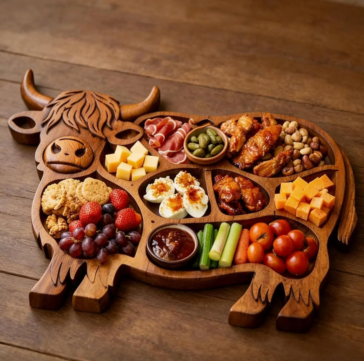 Highland Feast™ - Rustieke Koe Charcuterie Plank