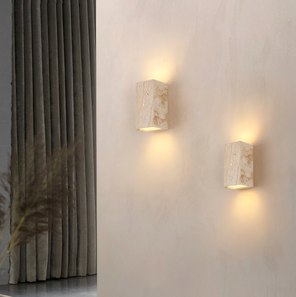 Travertin Wandlamp Natuursteen Moderne Minimalistische Wandlamp