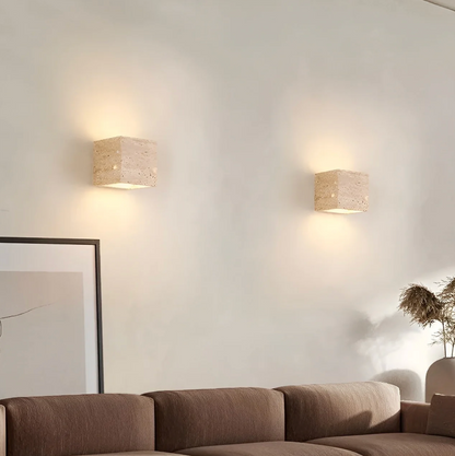 Travertin Wandlamp Natuursteen Moderne Minimalistische Wandlamp