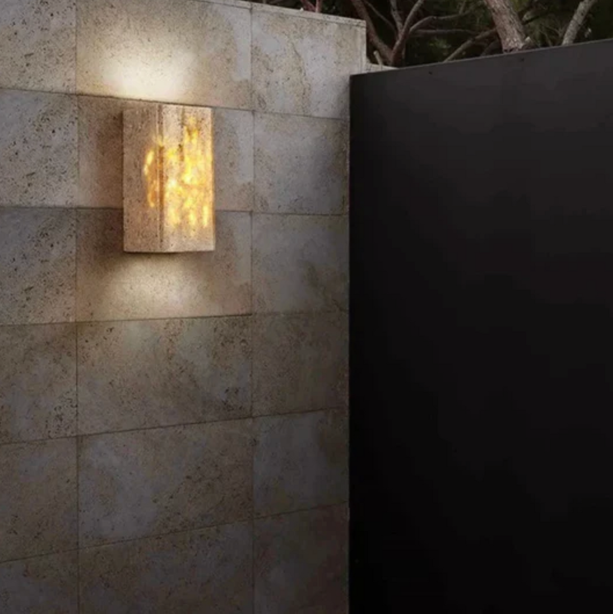 Travertin Wandlamp Natuursteen Moderne Minimalistische Wandlamp