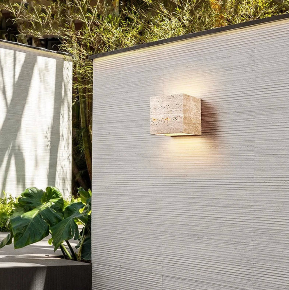 Travertin Wandlamp Natuursteen Moderne Minimalistische Wandlamp
