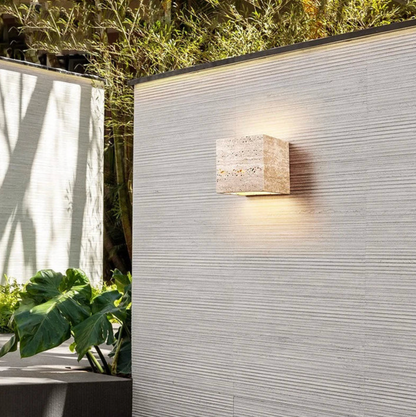 Travertin Wandlamp Natuursteen Moderne Minimalistische Wandlamp