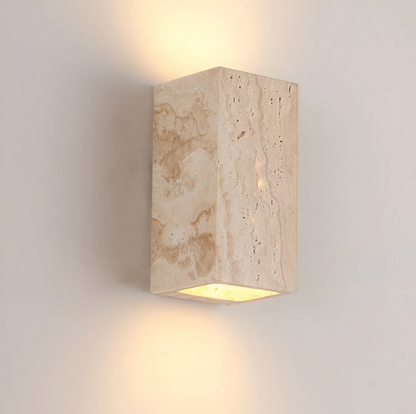 Travertin Wandlamp Natuursteen Moderne Minimalistische Wandlamp