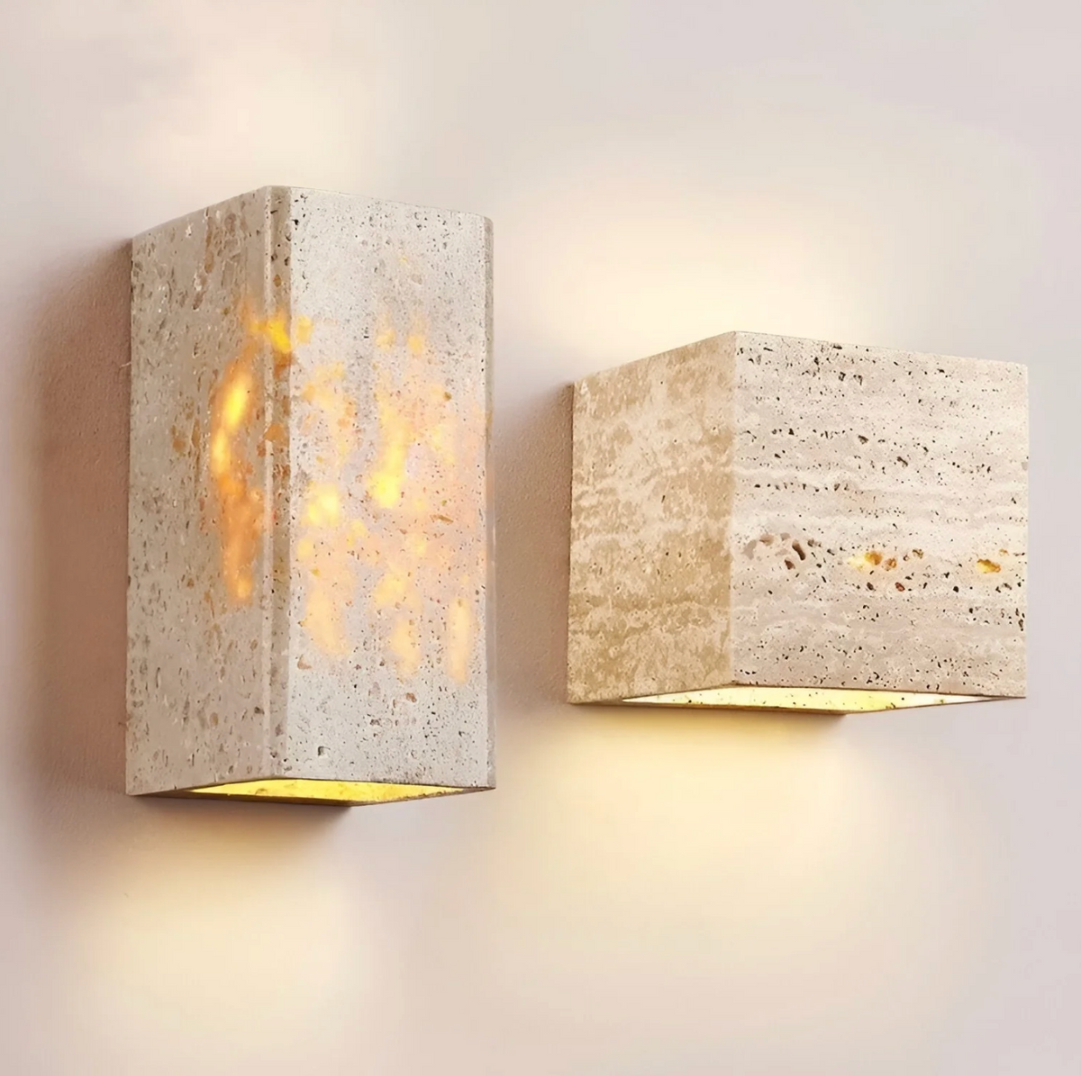 Travertin Wandlamp Natuursteen Moderne Minimalistische Wandlamp