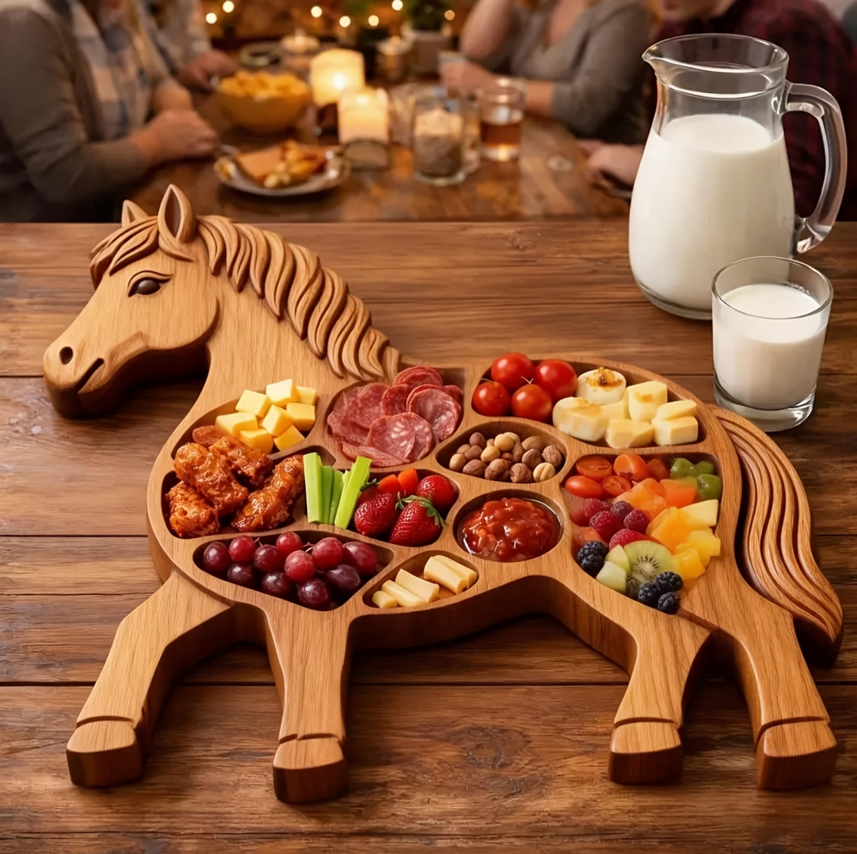 StallionServe™ - Rustieke Paarden Charcuterie Plank