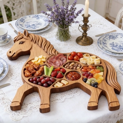 StallionServe™ - Rustieke Paarden Charcuterie Plank
