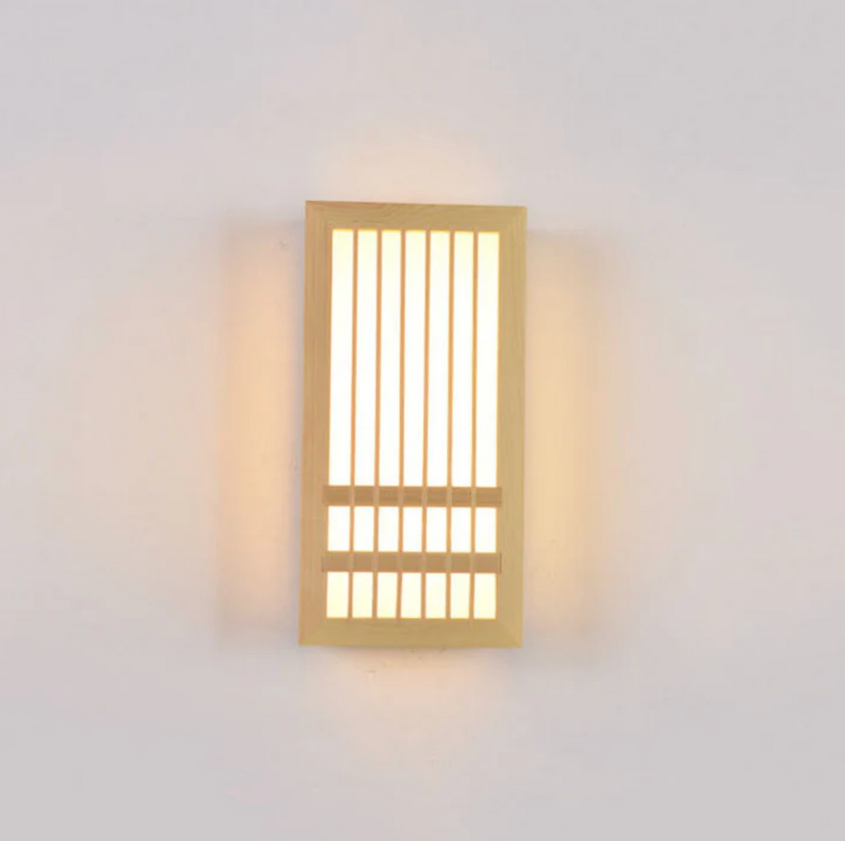 Japandi Houten Wandlamp LED Minimalistische Decoratieve Wandlamp