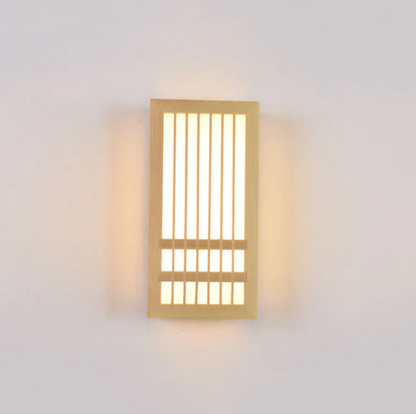 Japandi Houten Wandlamp LED Minimalistische Decoratieve Wandlamp