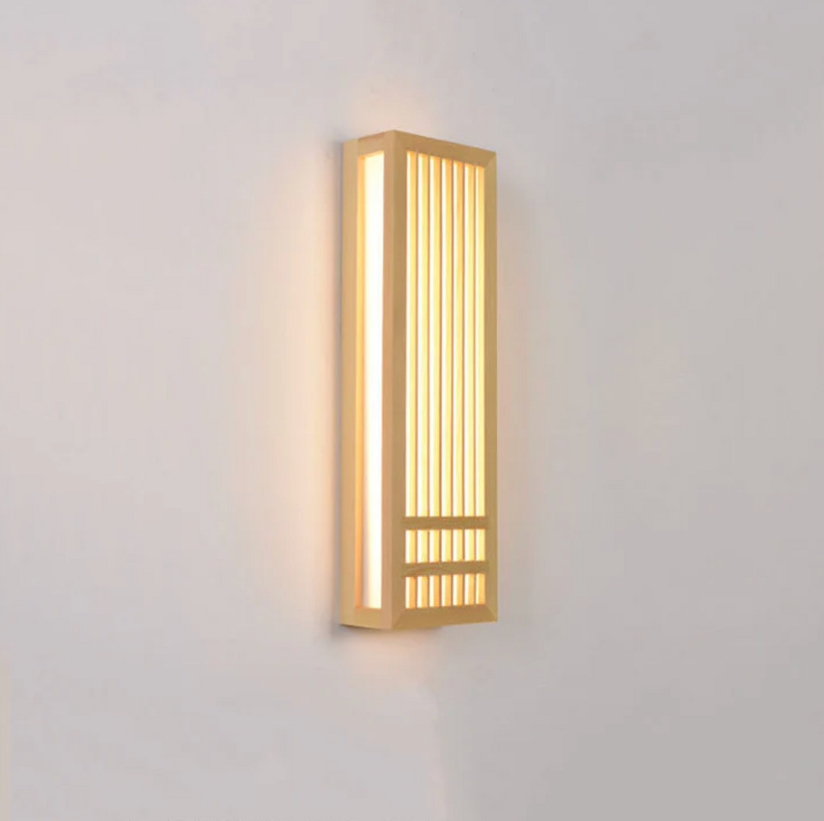 Japandi Houten Wandlamp LED Minimalistische Decoratieve Wandlamp