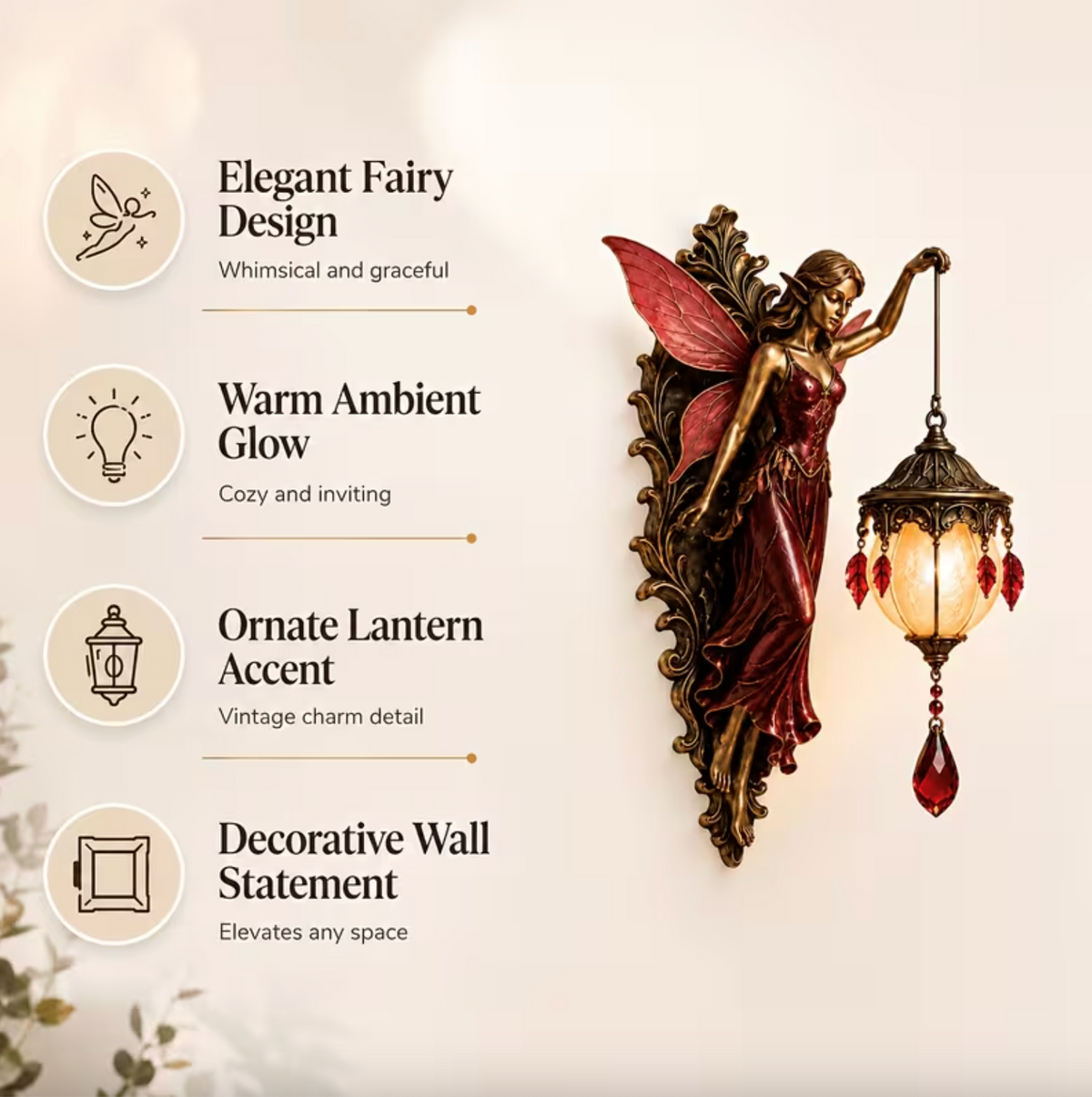 Aetheria™ - Betoverde Feeën Gloed Wandlamp