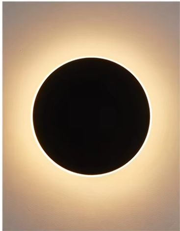 Moderne Eclipse Ronde LED Wandlamp - 12W Backlight | Shop